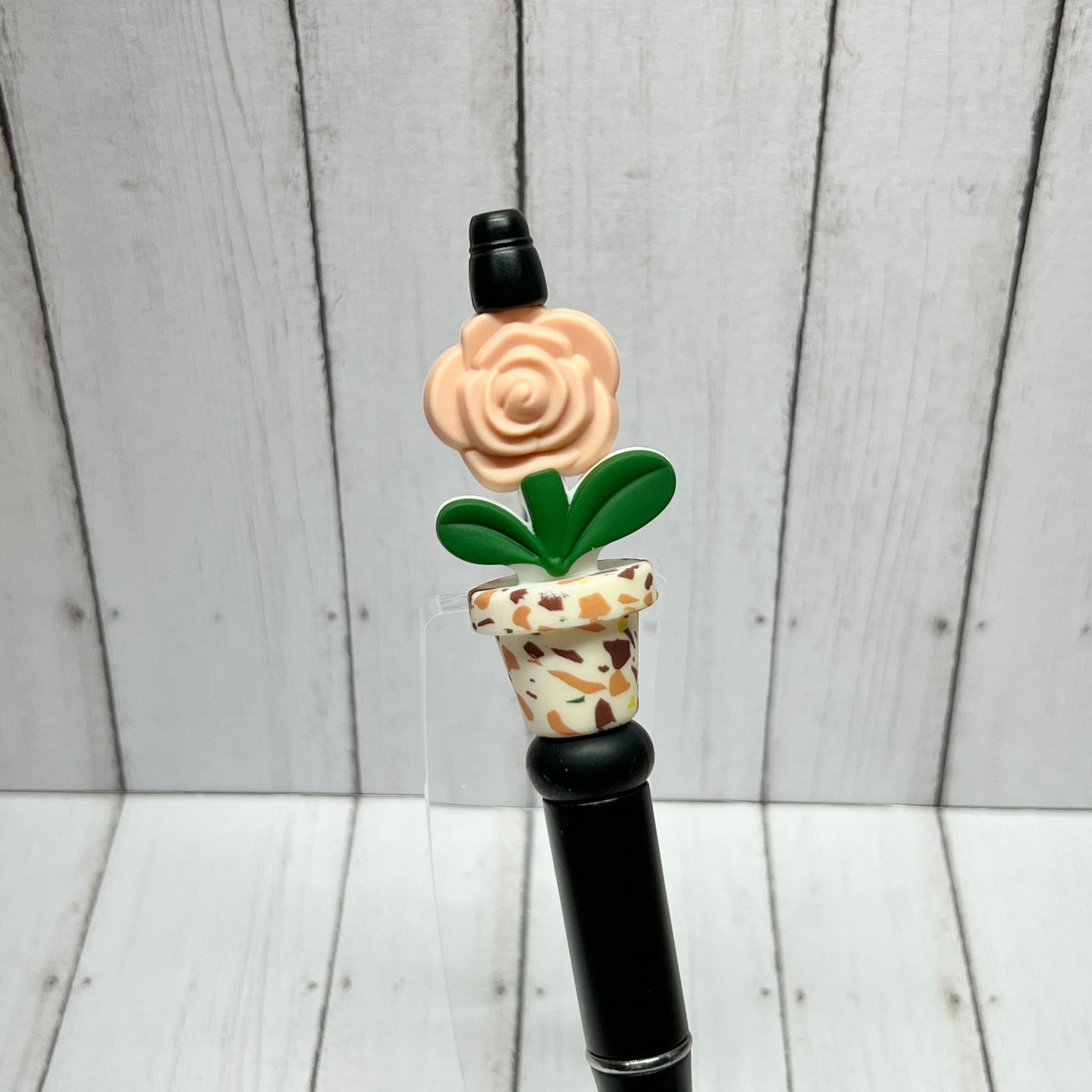 Rose Terazzo Bloom Plastic Pen